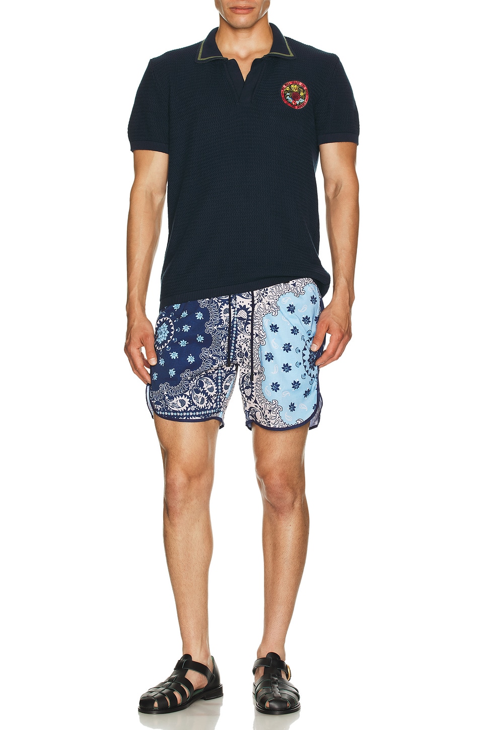 Image 1 of Agua Bendita Liam Swim Trunks in Blue