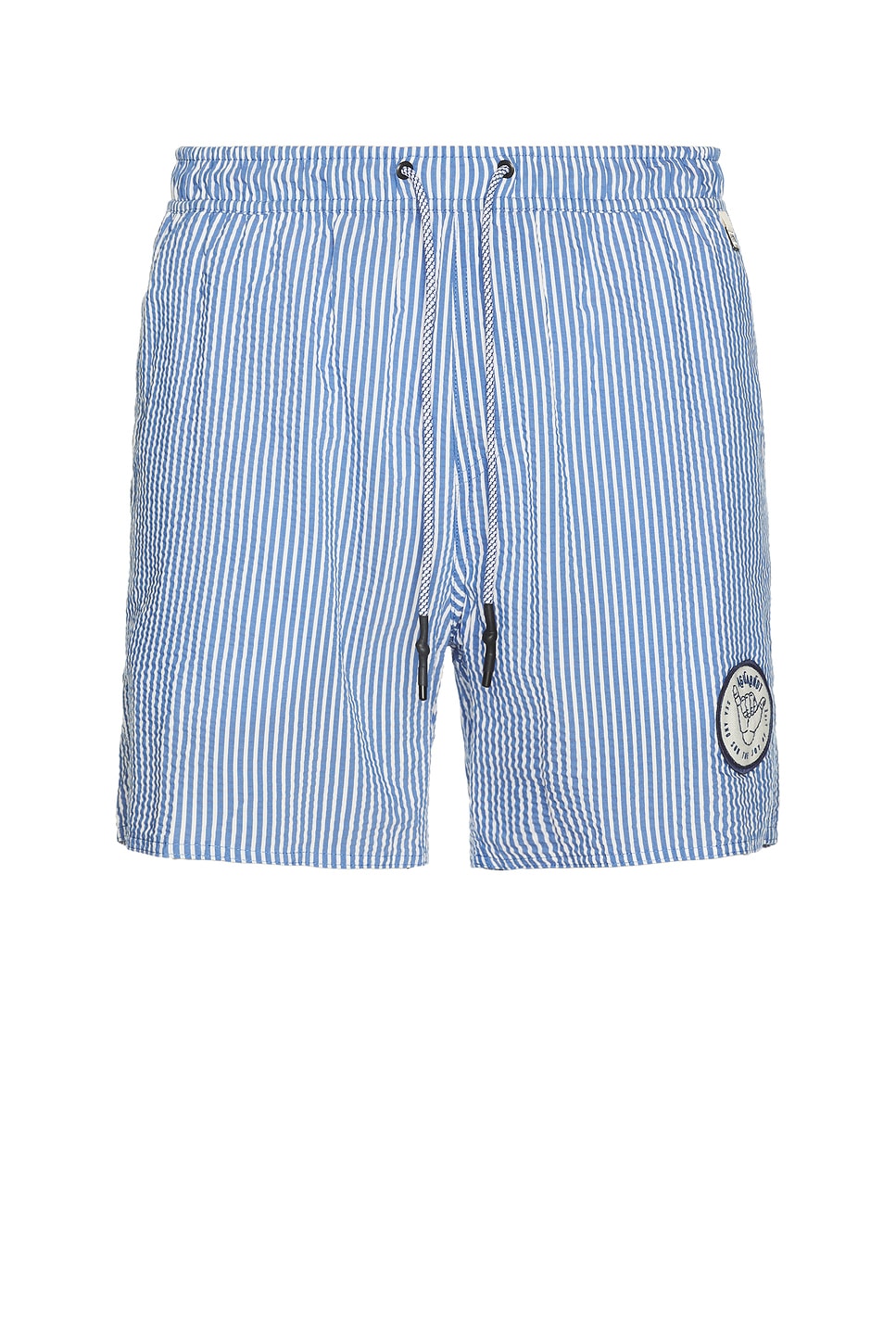 Image 1 of Agua Bendita Joe Swim Trunks in Blue & White