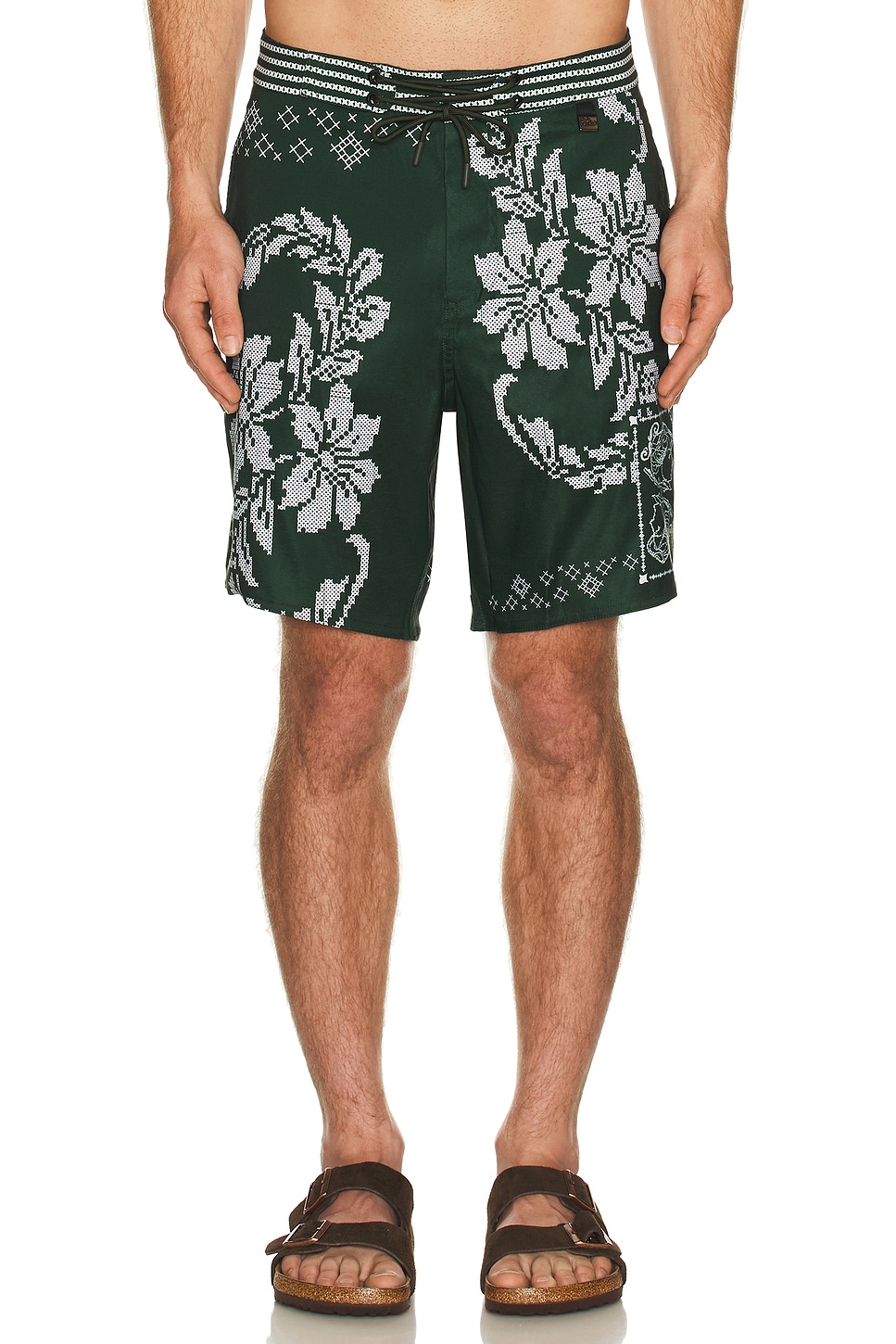 Agua Bendita Sati Trunks In Green