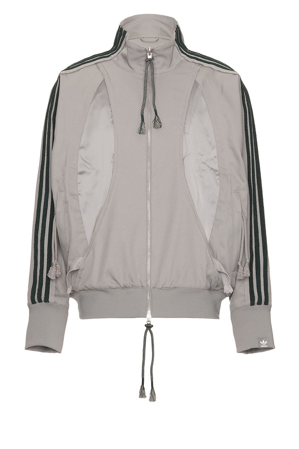 Image 1 of adidas by Song for the Mute Track Suit Jacket in Dove Grey & Collegiate Green