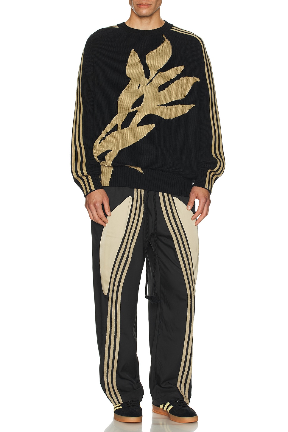 Image 1 of adidas by Song for the Mute Loose Fit Woven Pants in Black