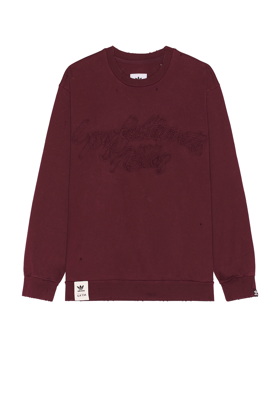 Long Sleeve Tee in Burgundy