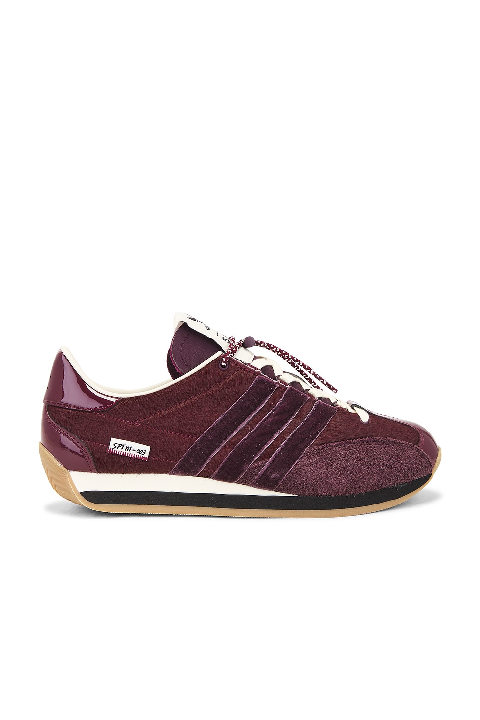 Image 1 of adidas by Song for the Mute Country Og in Maroon, Core Black, & Cream White