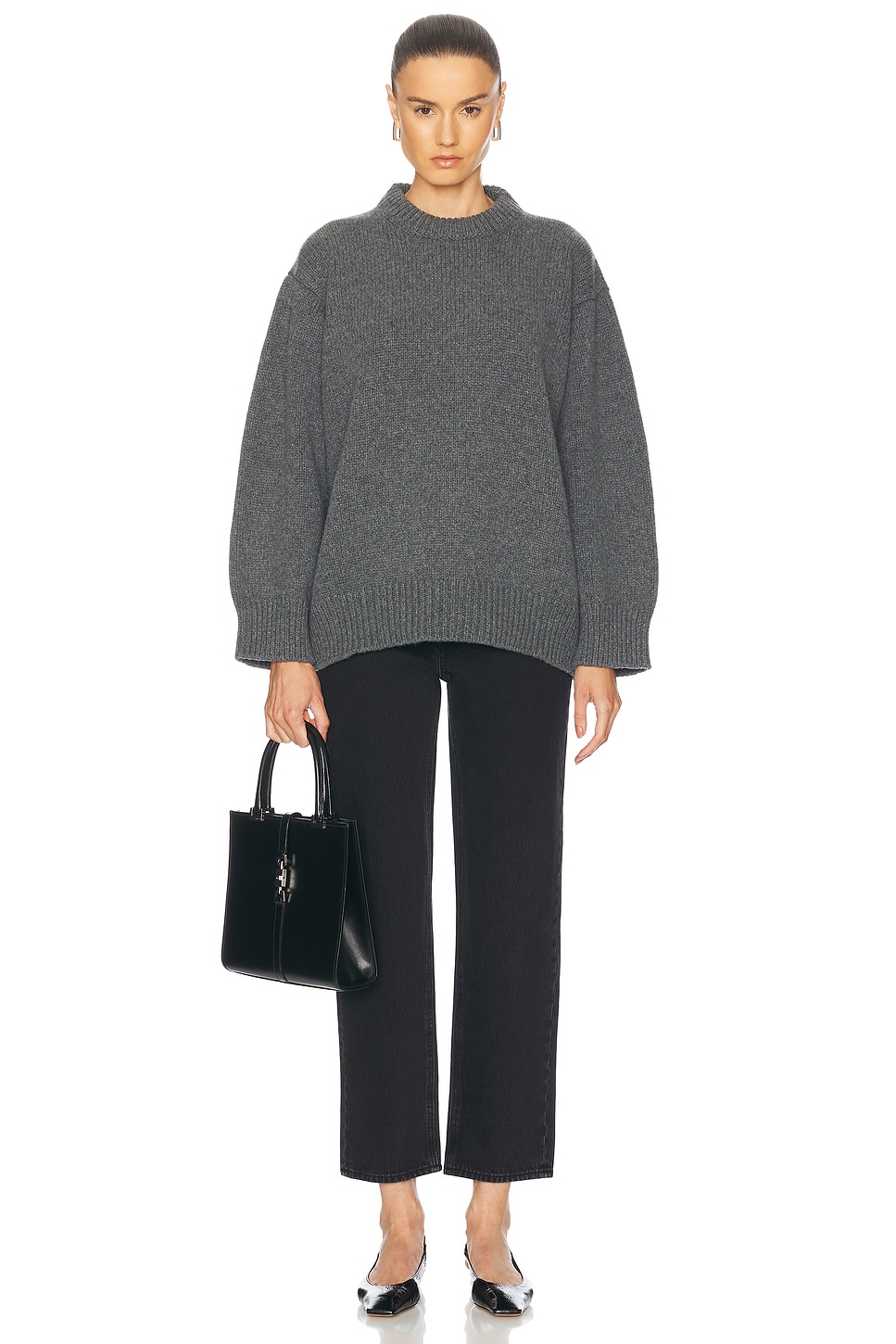 Caragh Chunky Slouch Crewneck Sweater - Image 1