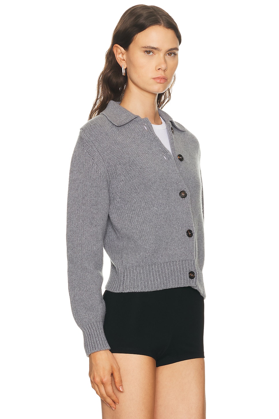 And-daughter Winny Collared Jacket In Gray