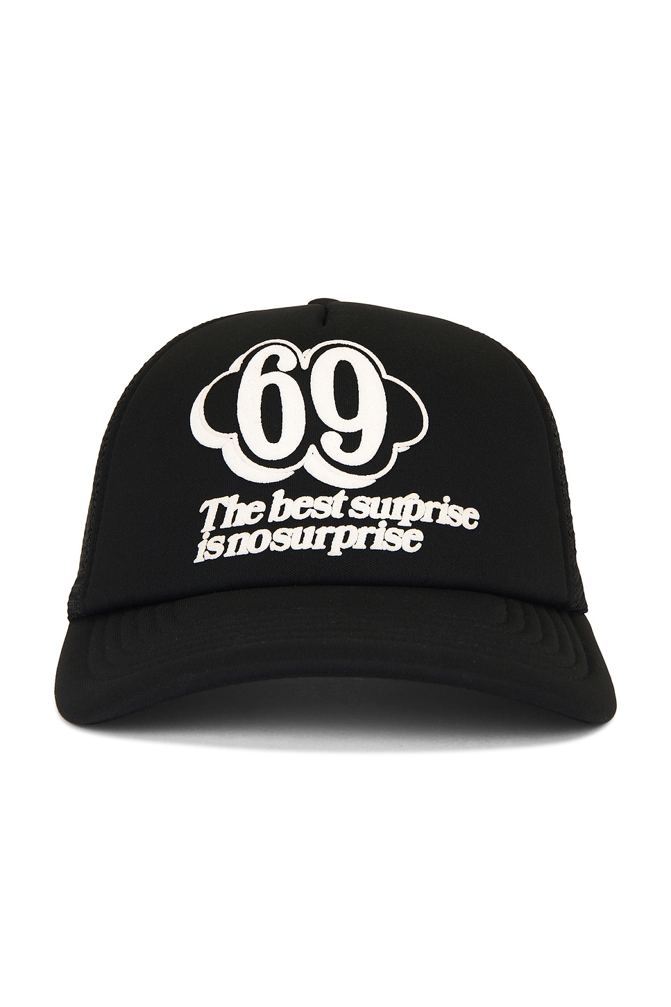 No Suprise Trucker Cap in Black