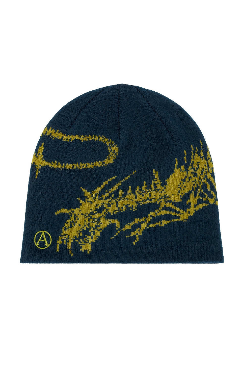 Skeletor Skull Beanie in Dark Green