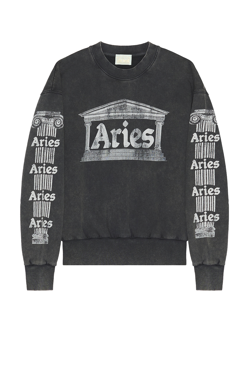 Aged Ancient Column Sweatshirt in Black