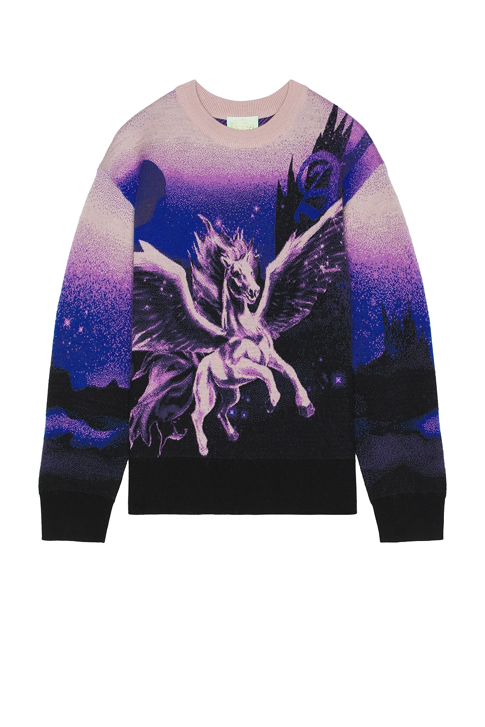 Pegasus Knit Sweater in Purple