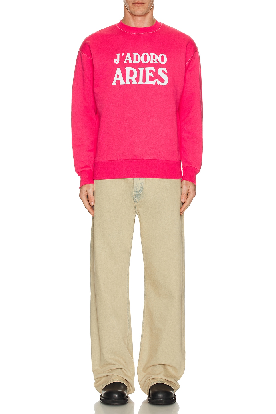Image 1 of Aries Jadoro Aries Sweatshirt in Magenta