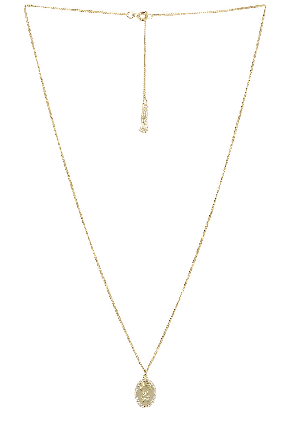 Chain Necklace With Fly Paved Pendants in Metallic Gold