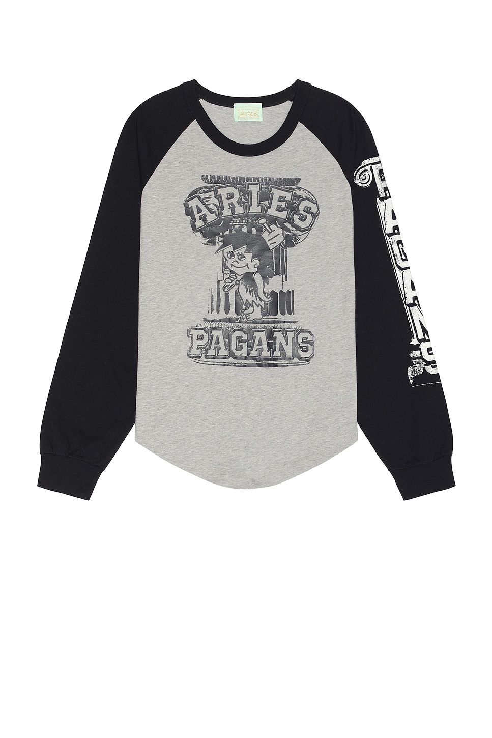 Image 1 of Aries Aged Raglan Baseball Tee in Multi