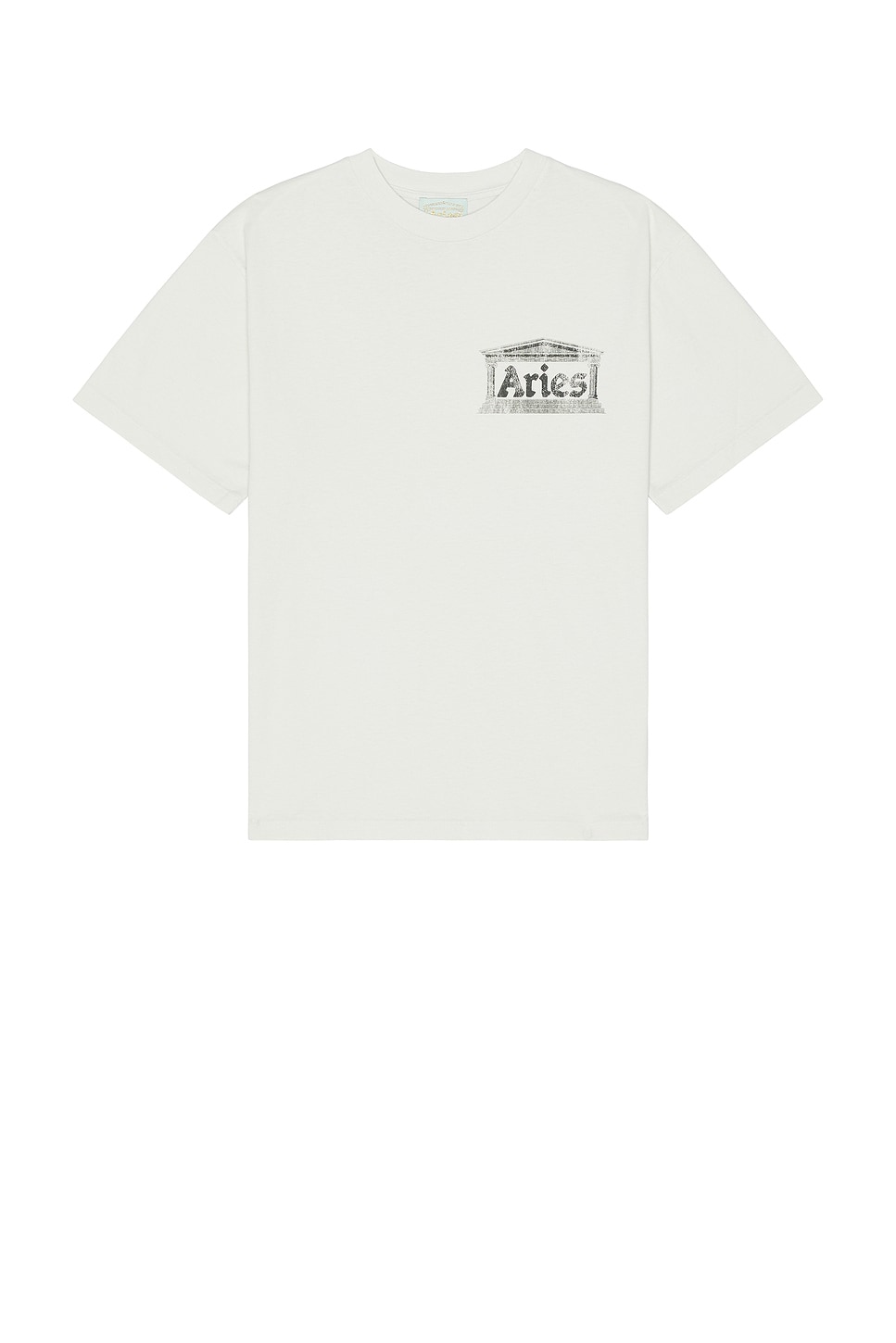 Aged Ancient Temple Tee in White