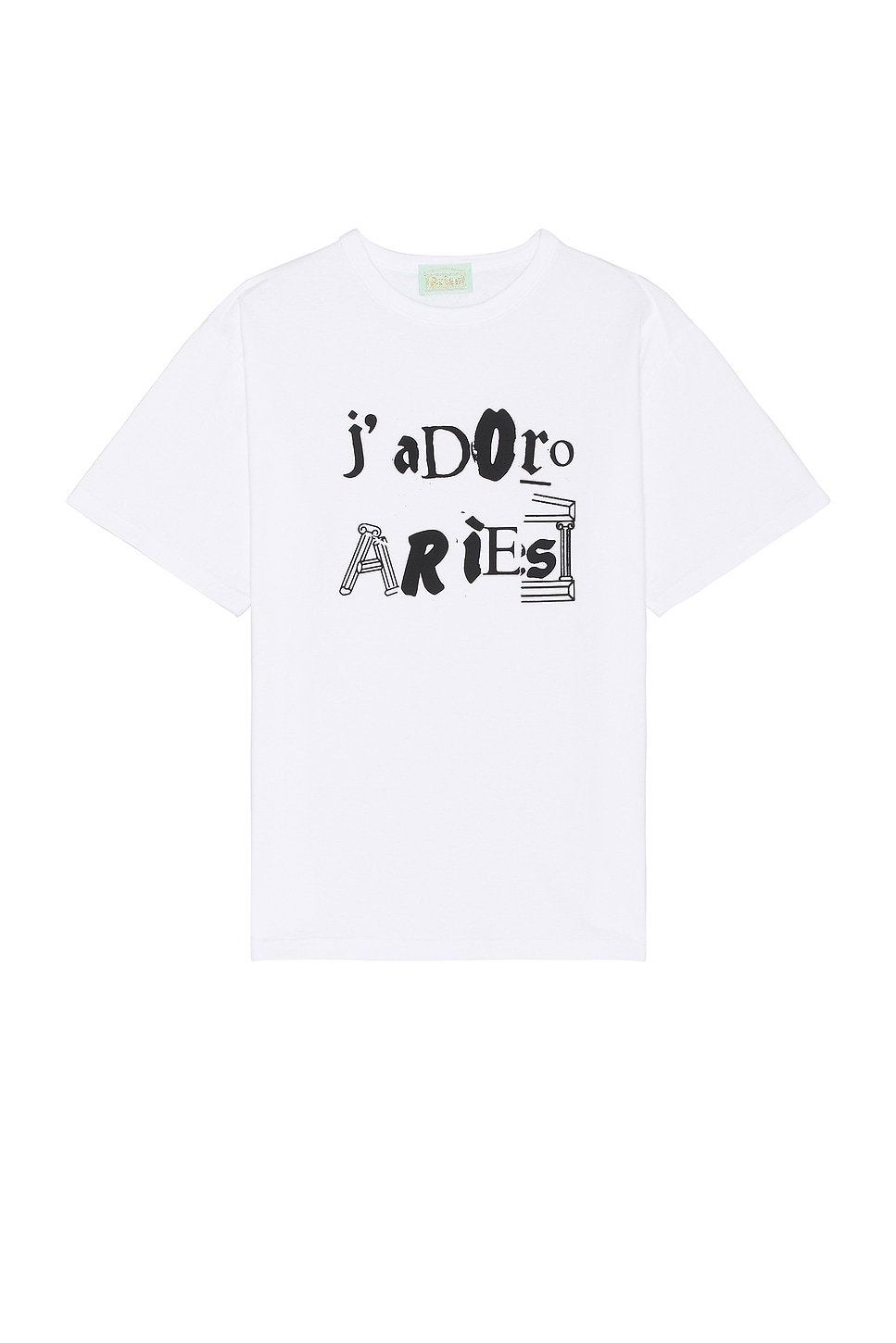 Image 1 of Aries J'Adoro Aries Ransom Tee in White
