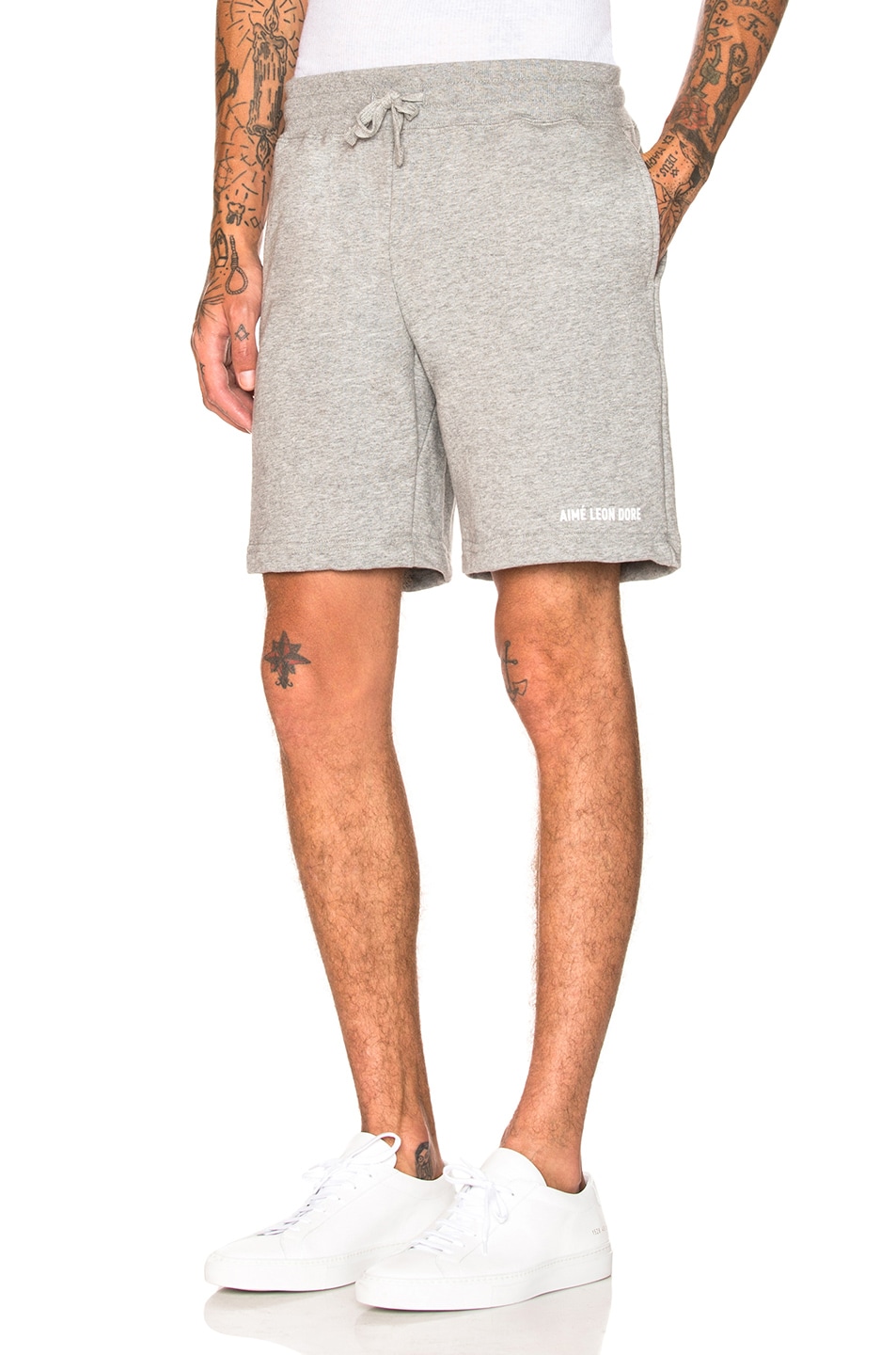 Image 1 of Aime Leon Dore Logo Camper Shorts in Grey Mix