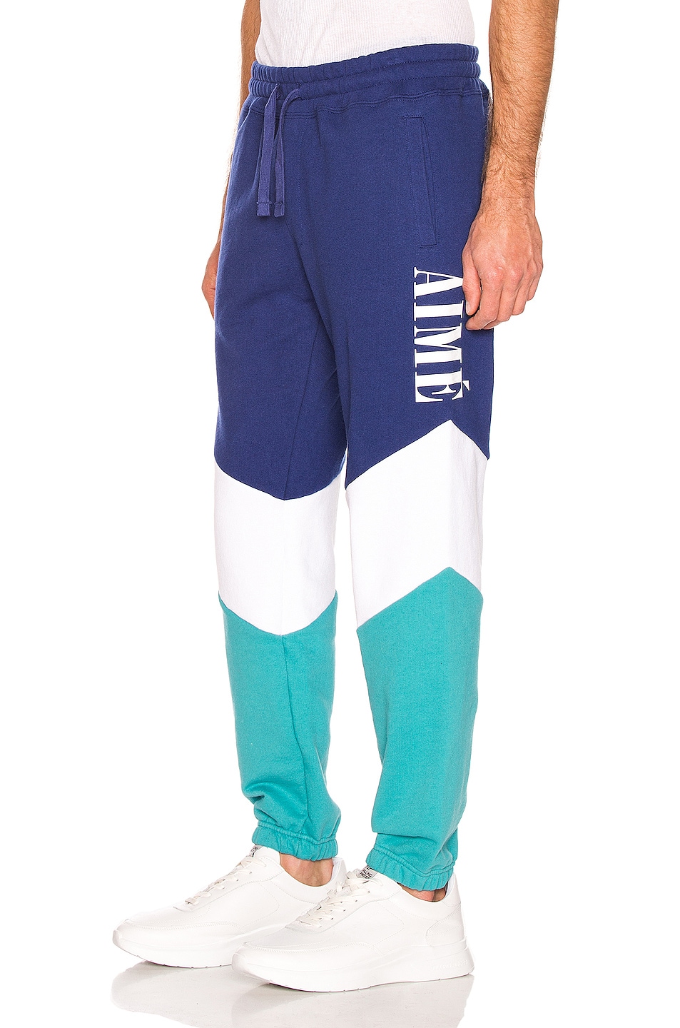 Image 1 of Aime Leon Dore Color Blocked Sweatpants in Midnight Combo