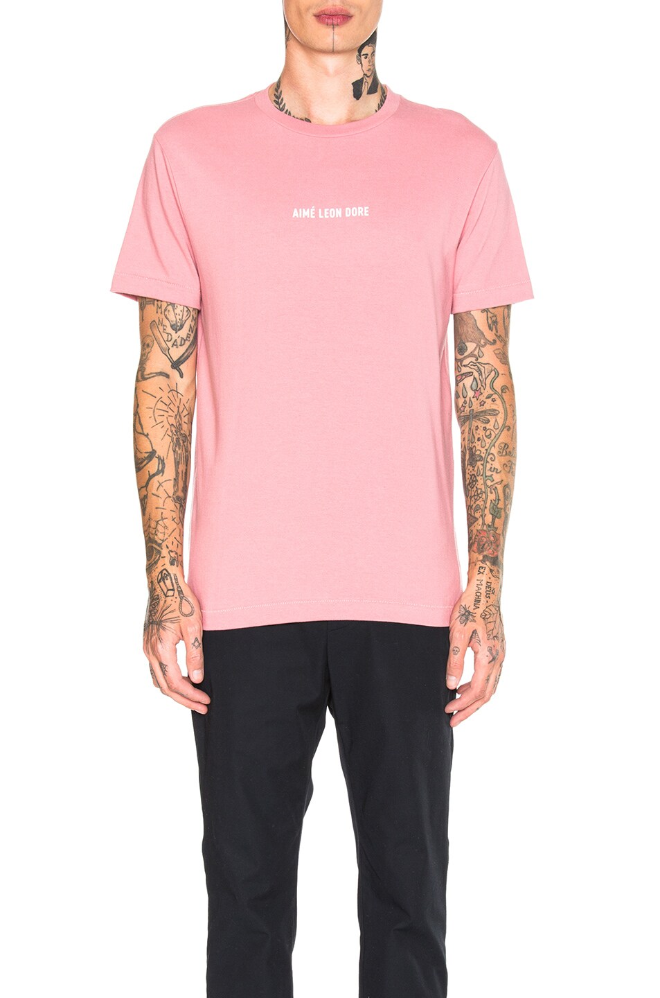 Image 1 of Aime Leon Dore Logo Tee in Dusty Pink