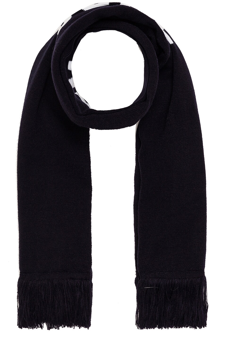 Image 1 of Aime Leon Dore Jacquard Knit Logo Scarf in Navy