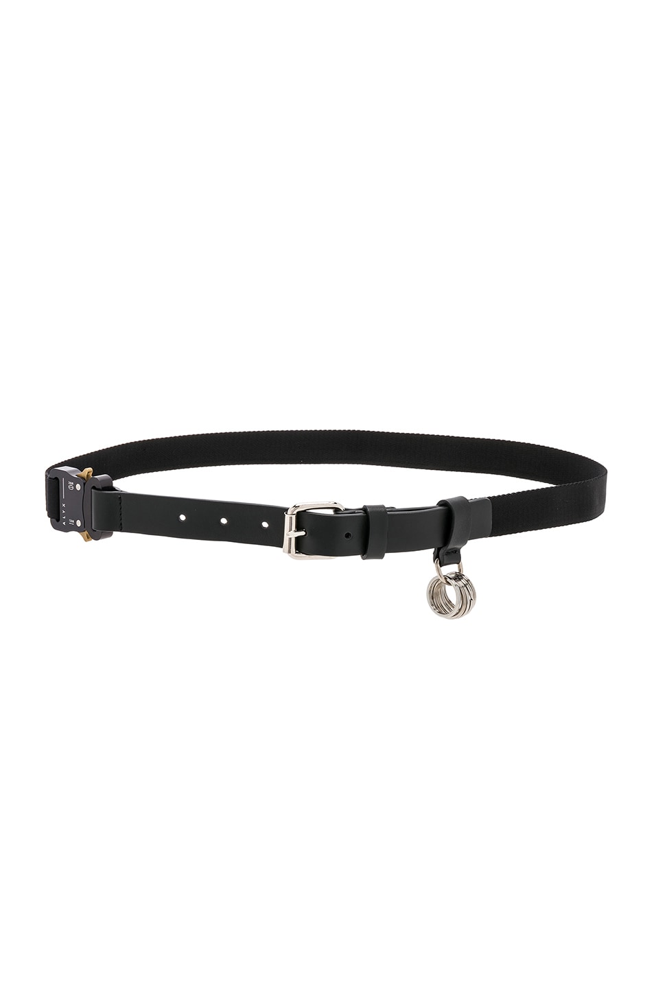 Image 1 of 1017 ALYX 9SM Medium Rollercoaster Belt with Rings in Black