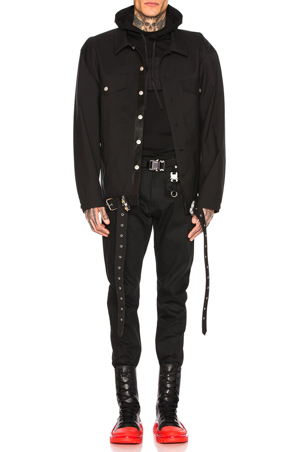Image 1 of 1017 ALYX 9SM Mackintosh Oversized Denim Jacket in Black