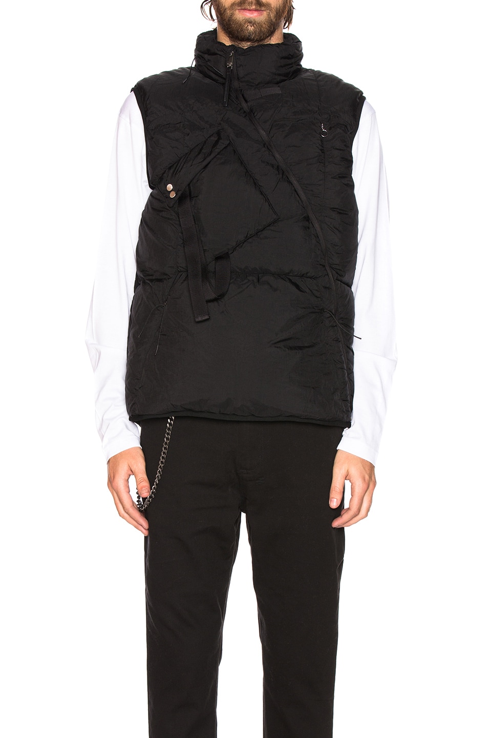 Image 1 of 1017 ALYX 9SM Asymmetric Puffer Vest in Black