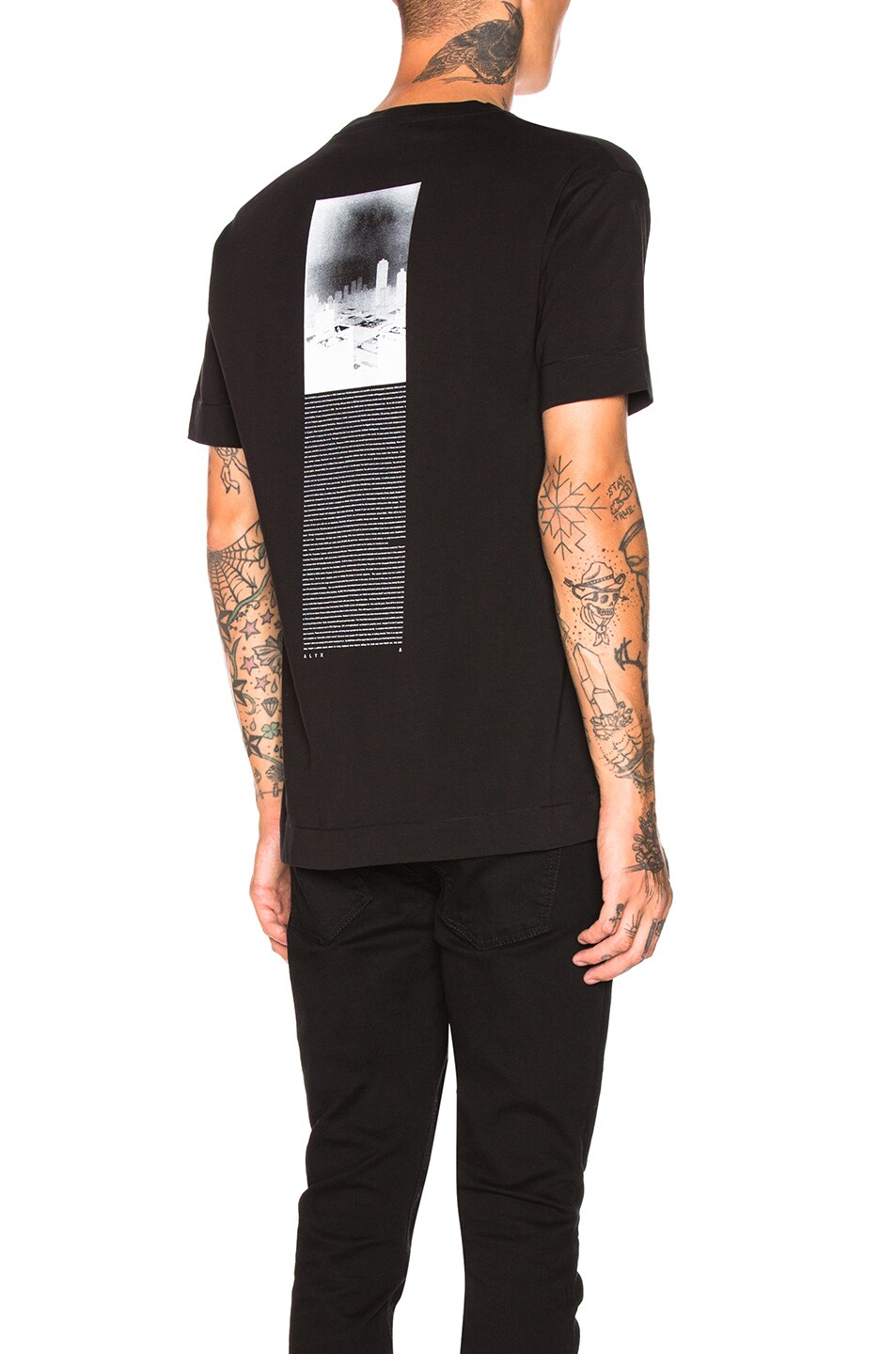 Image 1 of 1017 ALYX 9SM City Scape Tee in Black & White