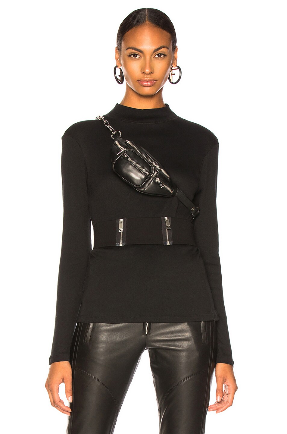 Image 1 of 1017 ALYX 9SM Long Sleeve with Belt in Black