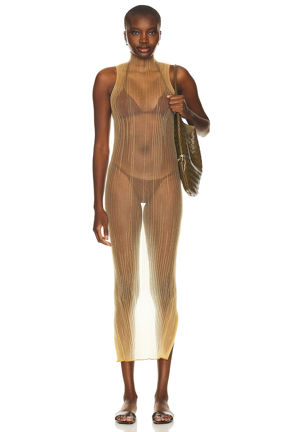 Image 1 of Aisling Camps Mist Tube Dress in Honey