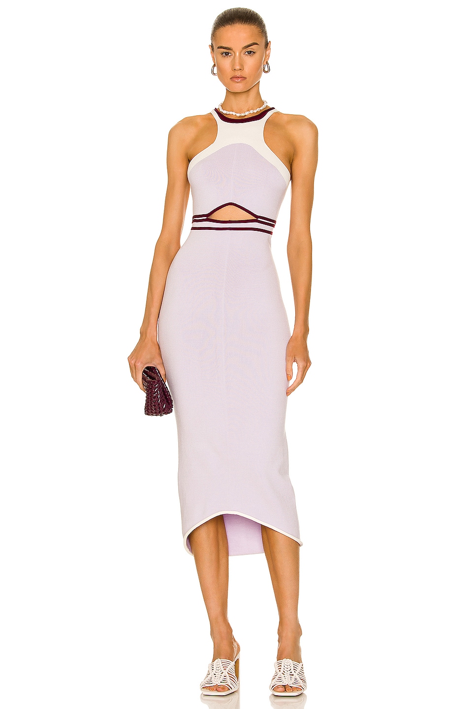 Image 1 of Aisling Camps Fluid Bodycon Dress in Orchid