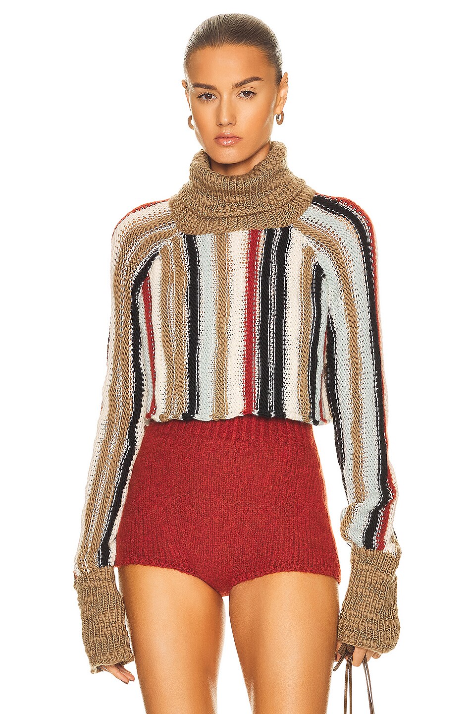 Image 1 of Aisling Camps Palm Cropped Sweater in Multi