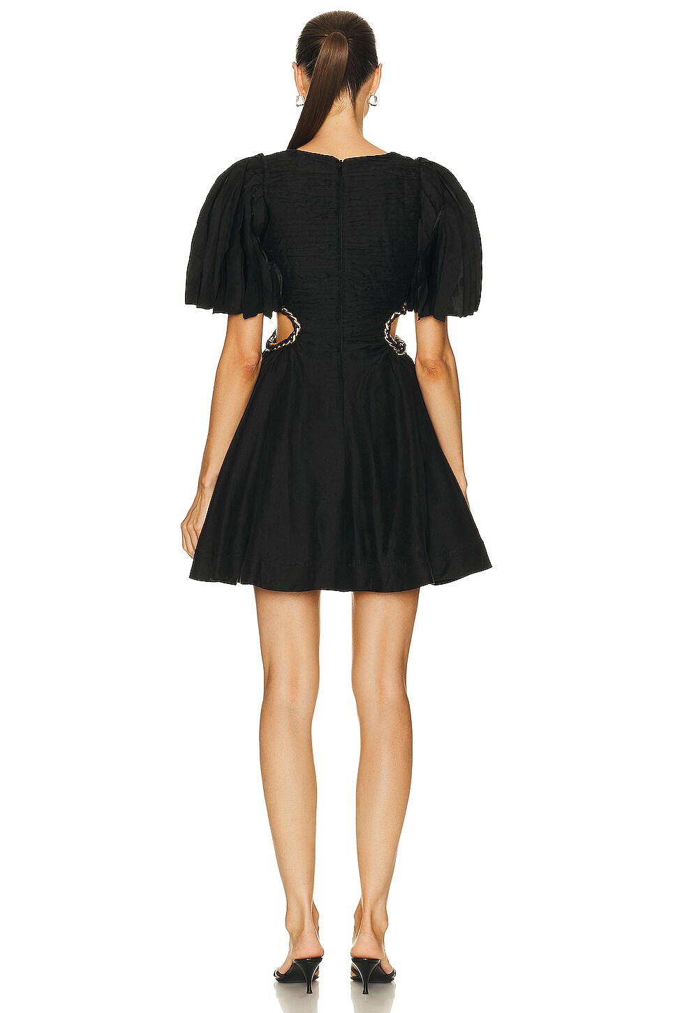 Aje Krystyna Chain Link Mini Dress in Black FWRD