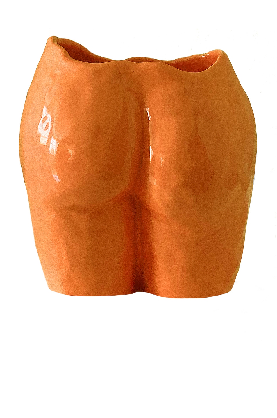 Image 1 of Anissa Kermiche Popotin Vase in Orange Shiny