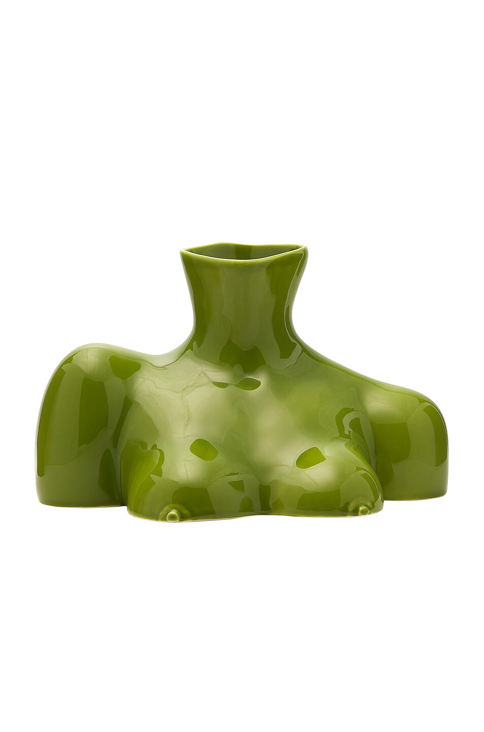 Image 1 of Anissa Kermiche Breast Friend Vase in Olive Green Shiny