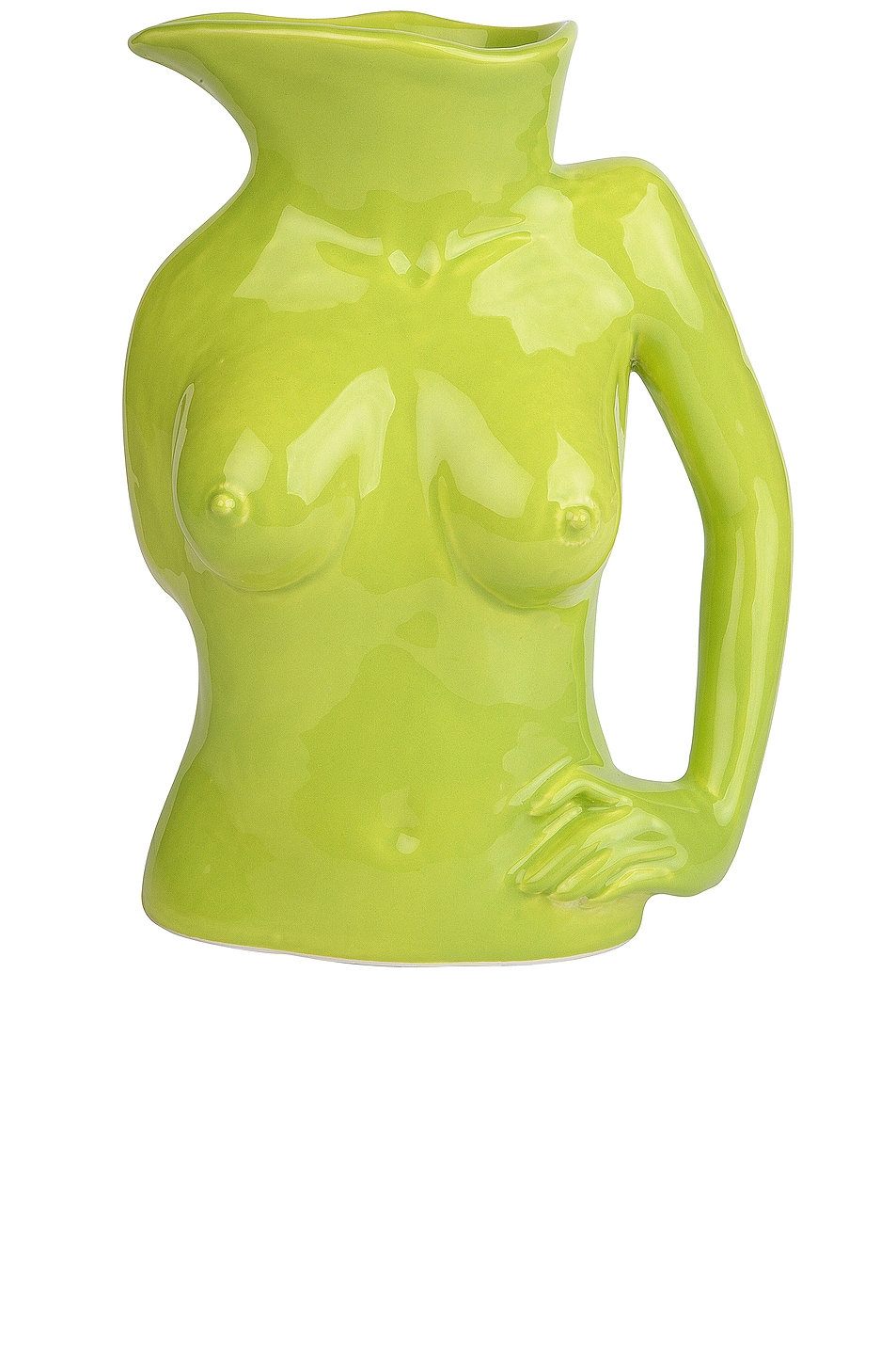 Image 1 of Anissa Kermiche Jugs Jug in Olive Green Shiny