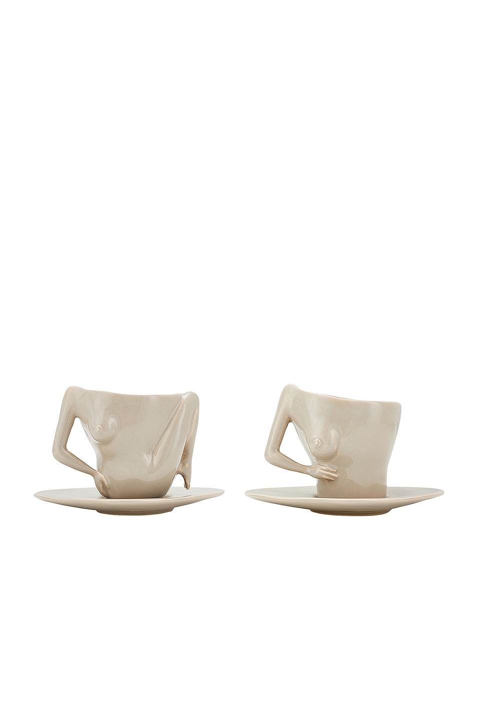 Image 1 of Anissa Kermiche C Cups Coffee Cups Set Of 2 in High Shine Mushroom