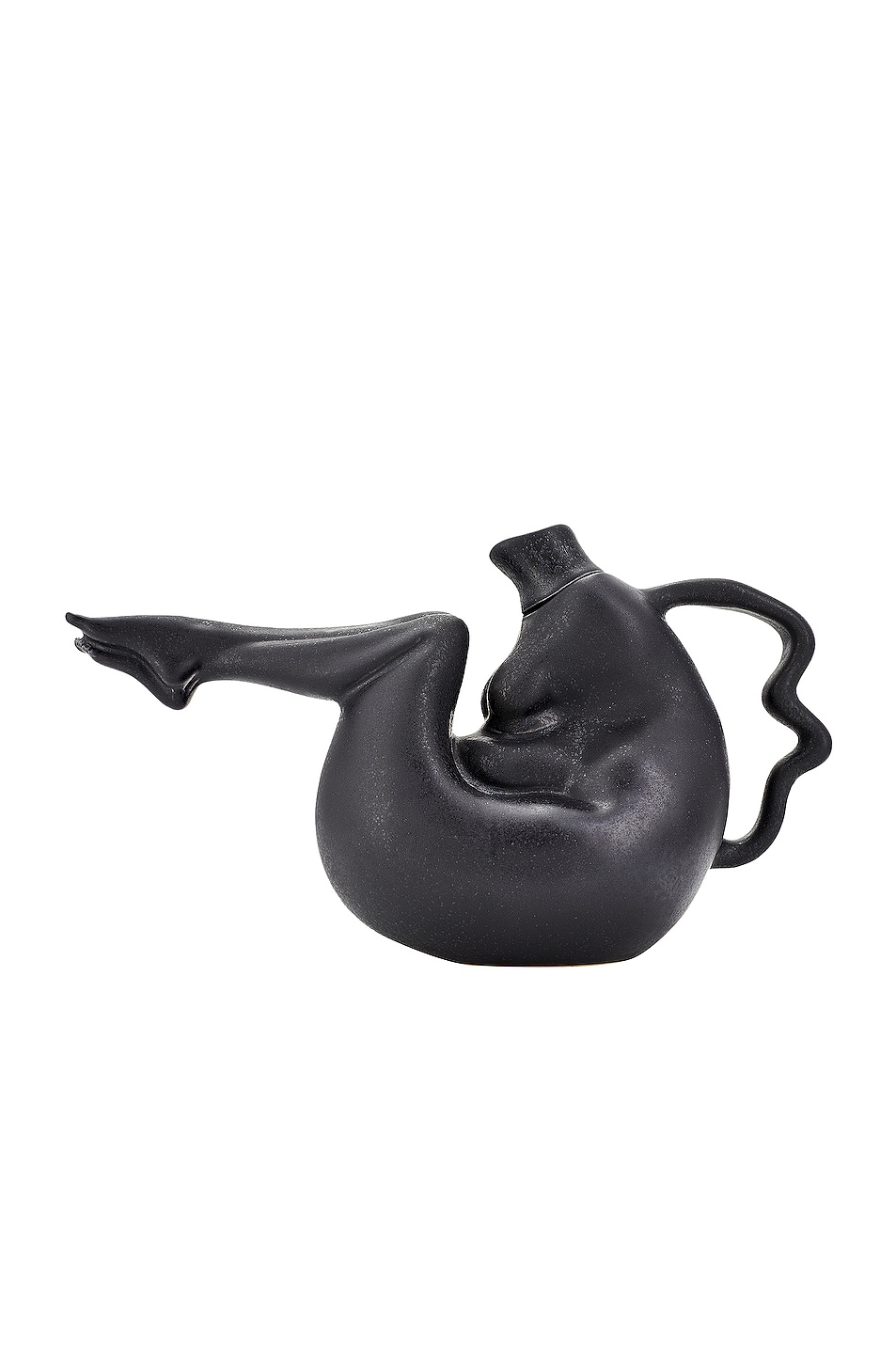 Image 1 of Anissa Kermiche Tit-tea Pot in Matte Mottled Black