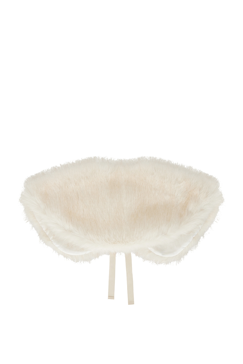 Aknvas Faux Fur Collar In White
