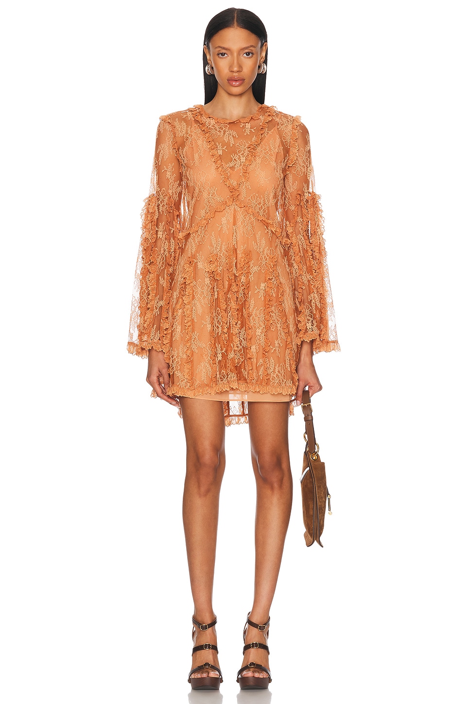 Dorian Dress in Tan