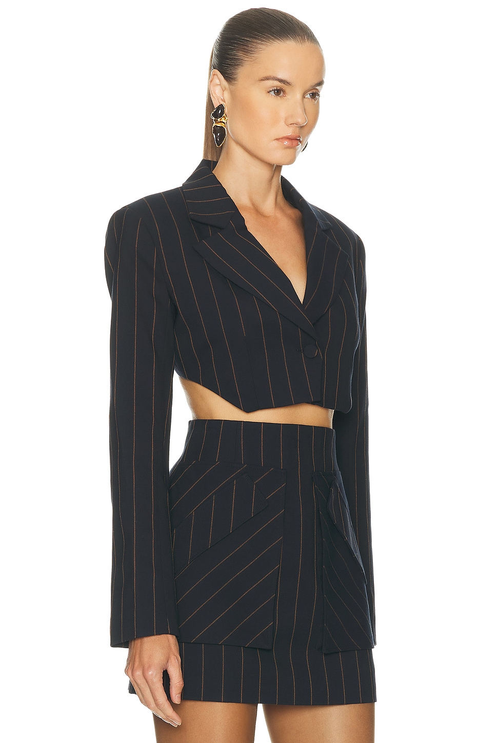 Aknvas Anya Blazer In Blue