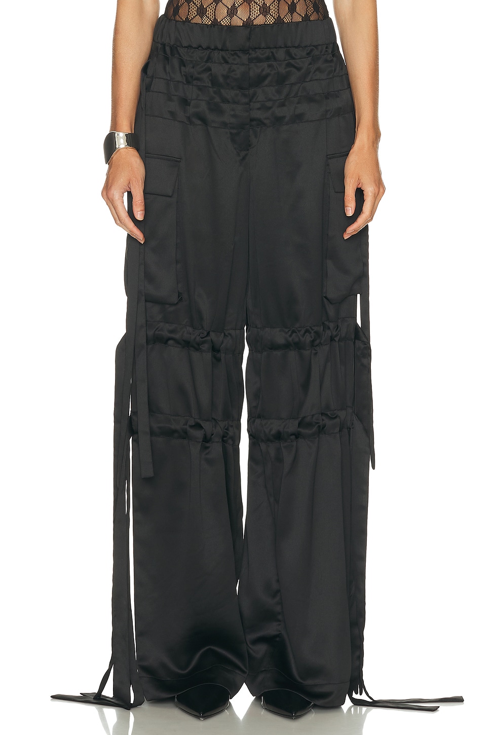 Image 1 of AKNVAS Odin Tie Trouser in Black