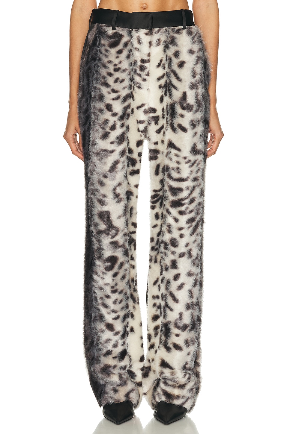 Image 1 of AKNVAS Barberini Fur Pant in Leopard