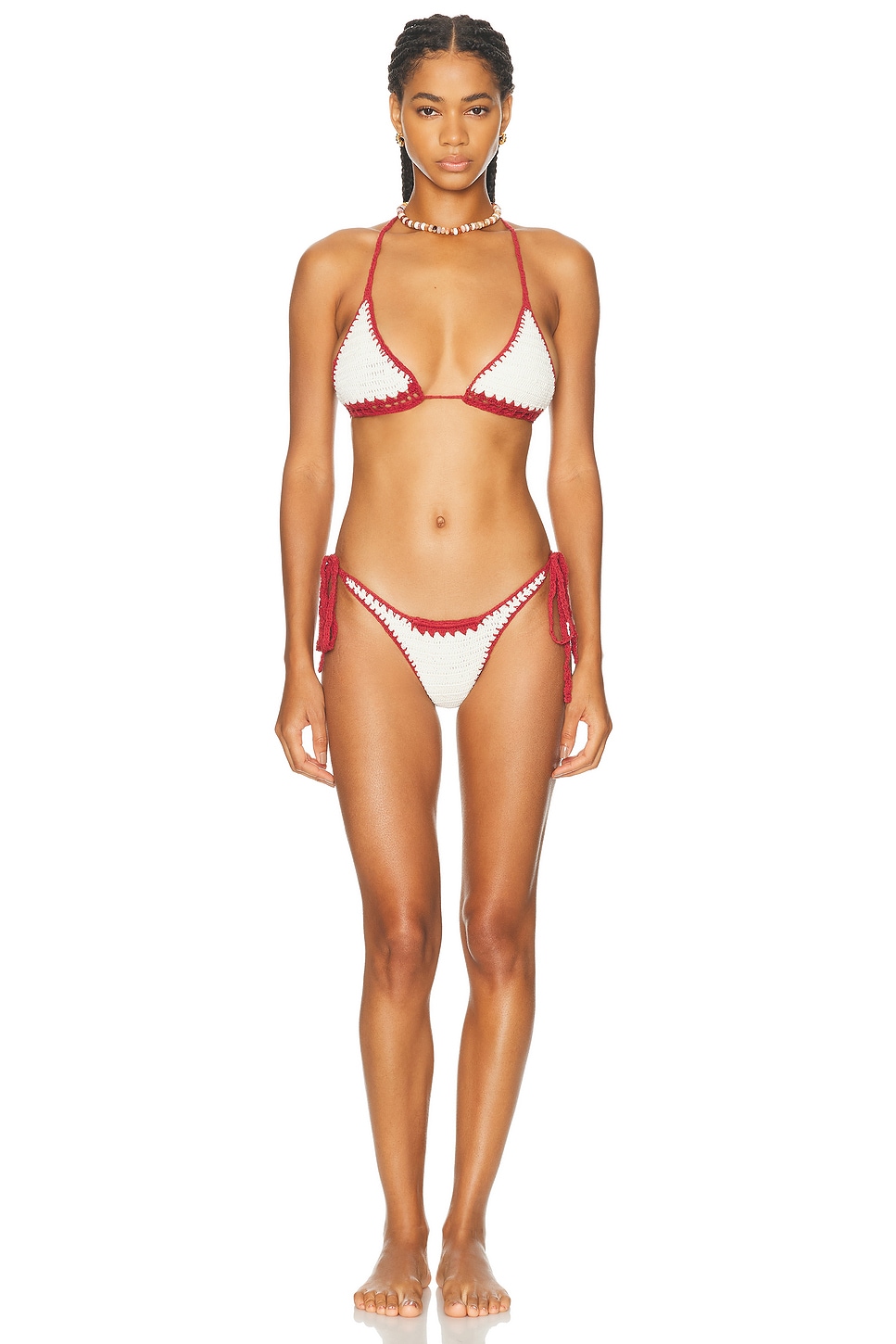 Image 1 of Akoia Swim Bandera Bikini Set in White
