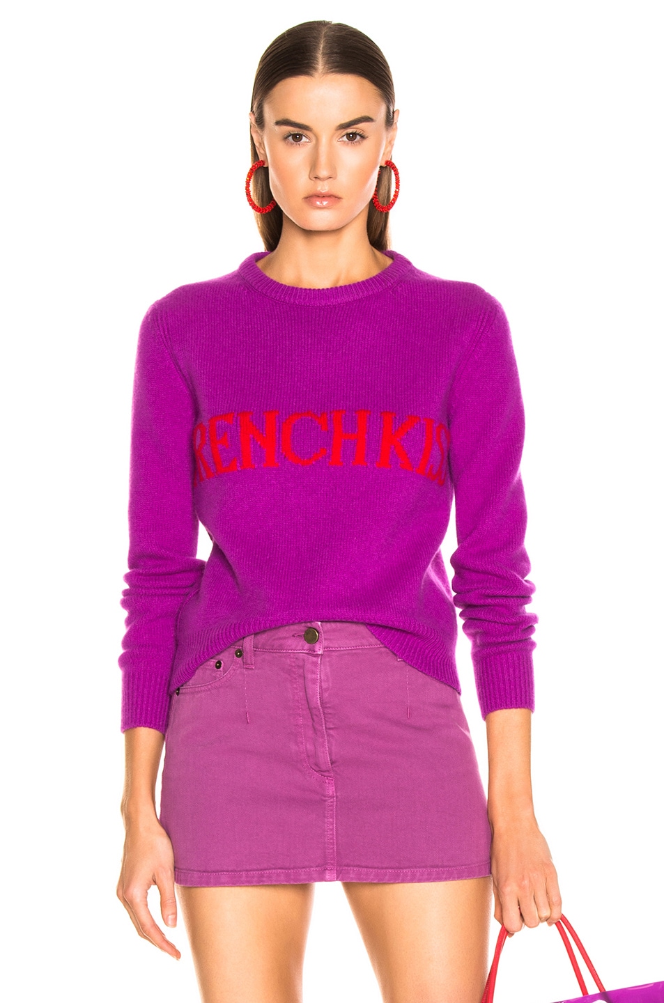 Image 1 of ALBERTA FERRETTI French Kiss Sweater in Purple