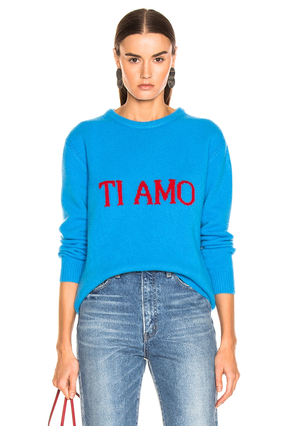 Image 1 of ALBERTA FERRETTI Ti Amo Sweater in Blue