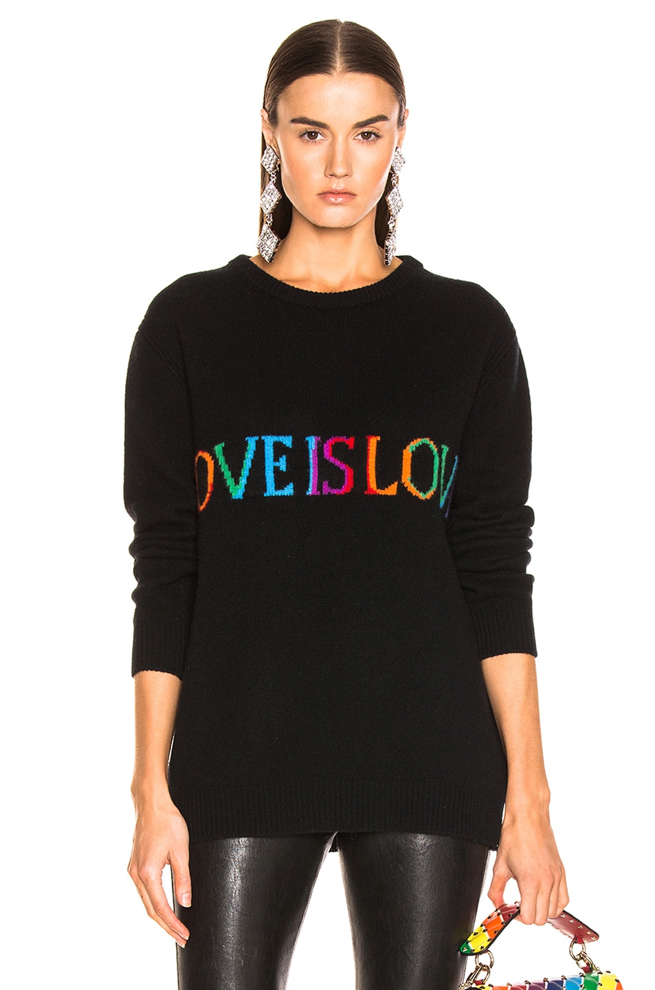 Image 1 of ALBERTA FERRETTI Love is Love Sweater in Black