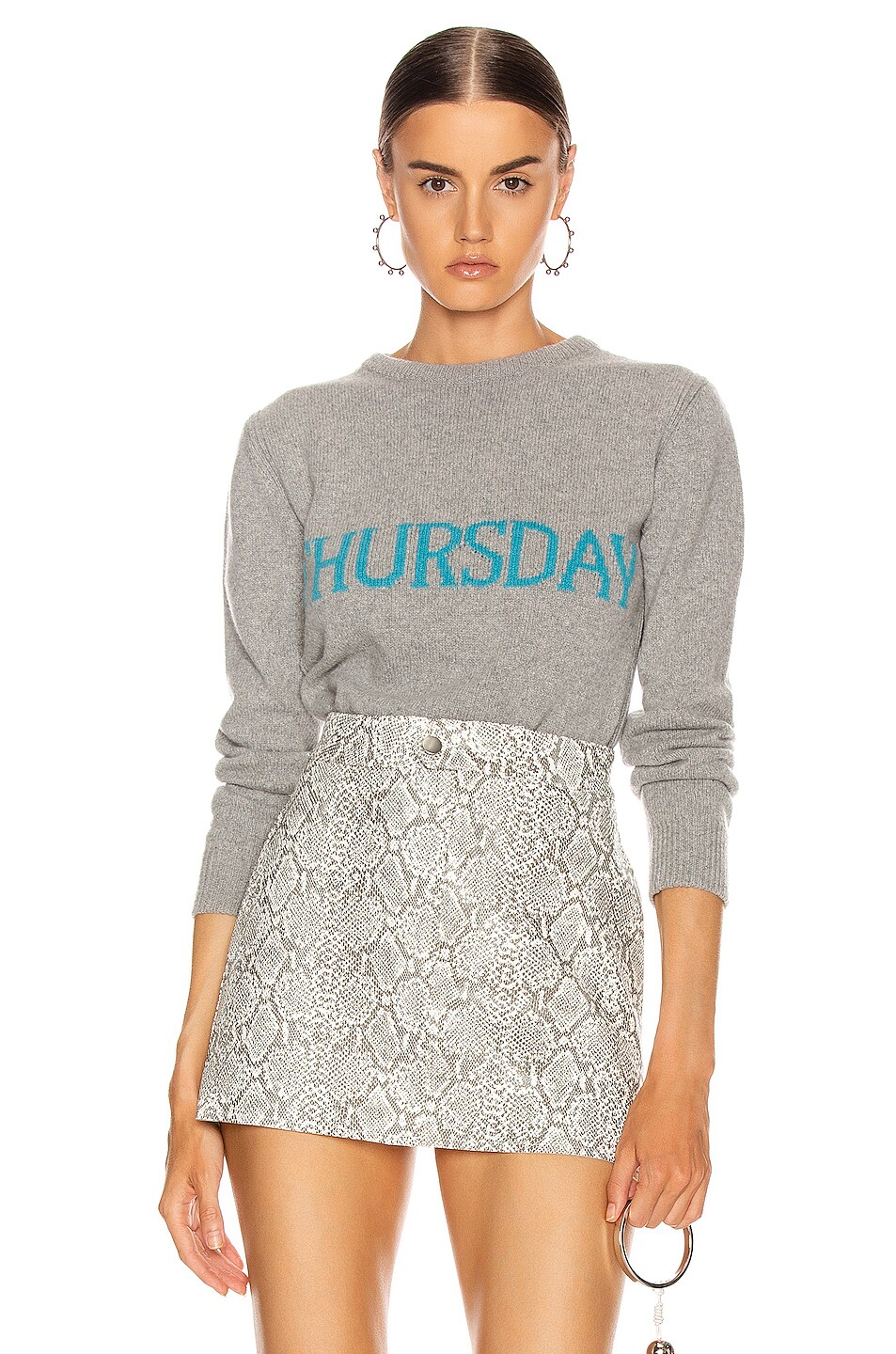 Image 1 of ALBERTA FERRETTI Thursday Sweater in Fantasy Grey