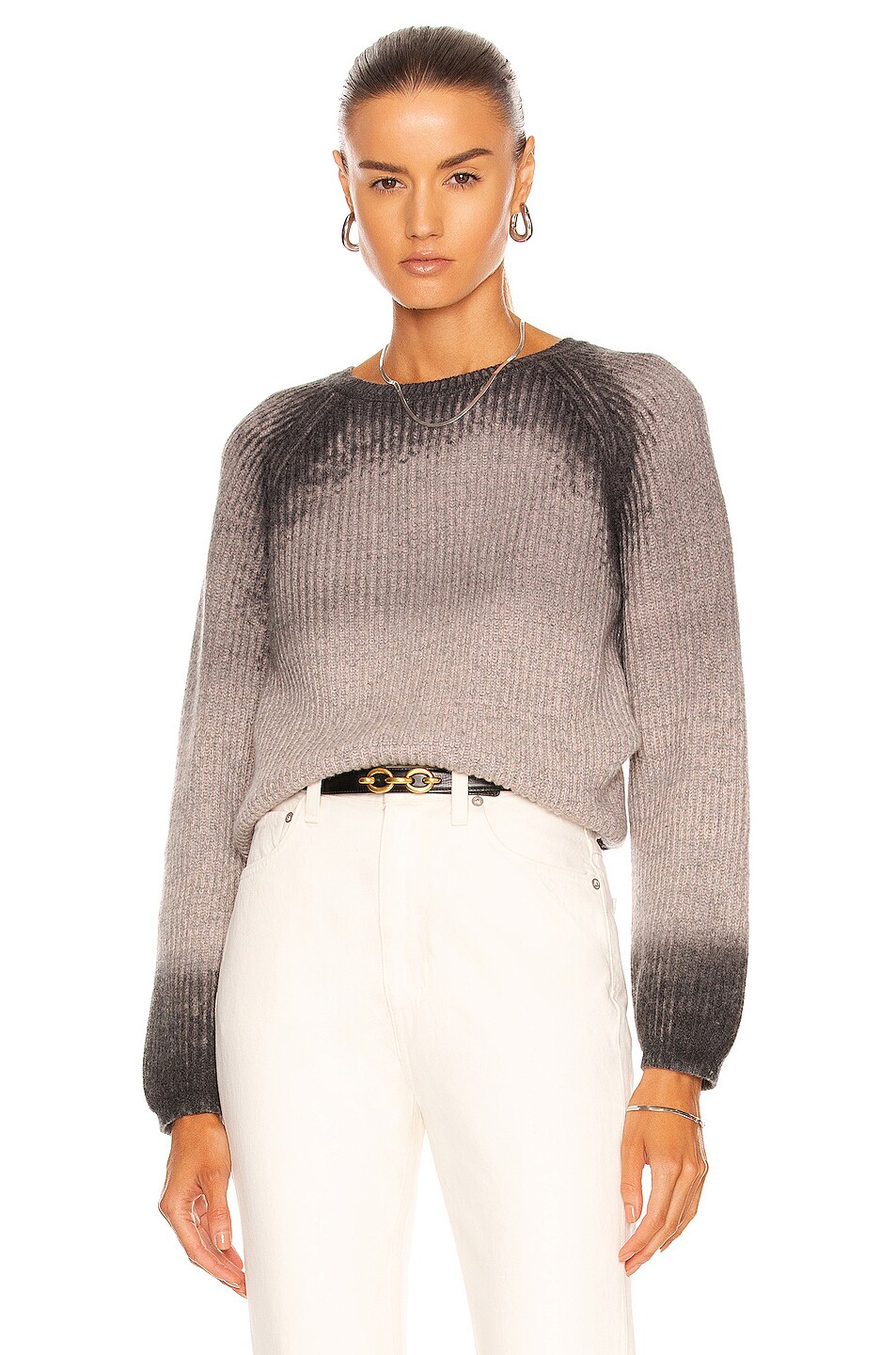 Image 1 of ALBERTA FERRETTI Ombre Sweater in Grey