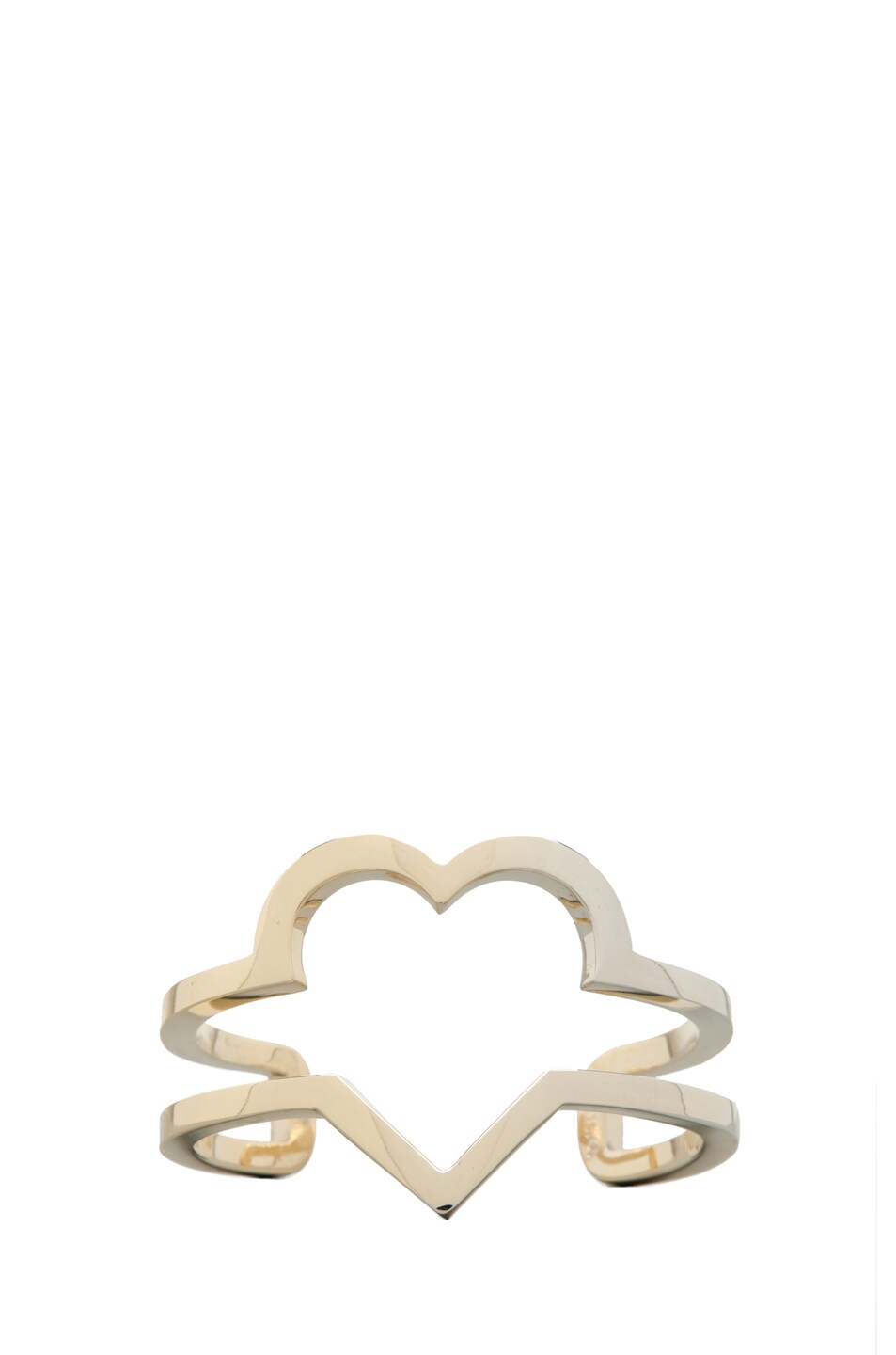 Image 1 of A.L.C. Heart Cut Out Cuff in Brass