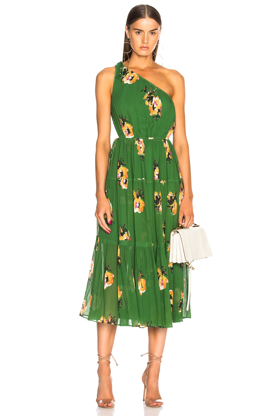 Image 1 of A.L.C. Tenley Dress in Cactus & Saffron