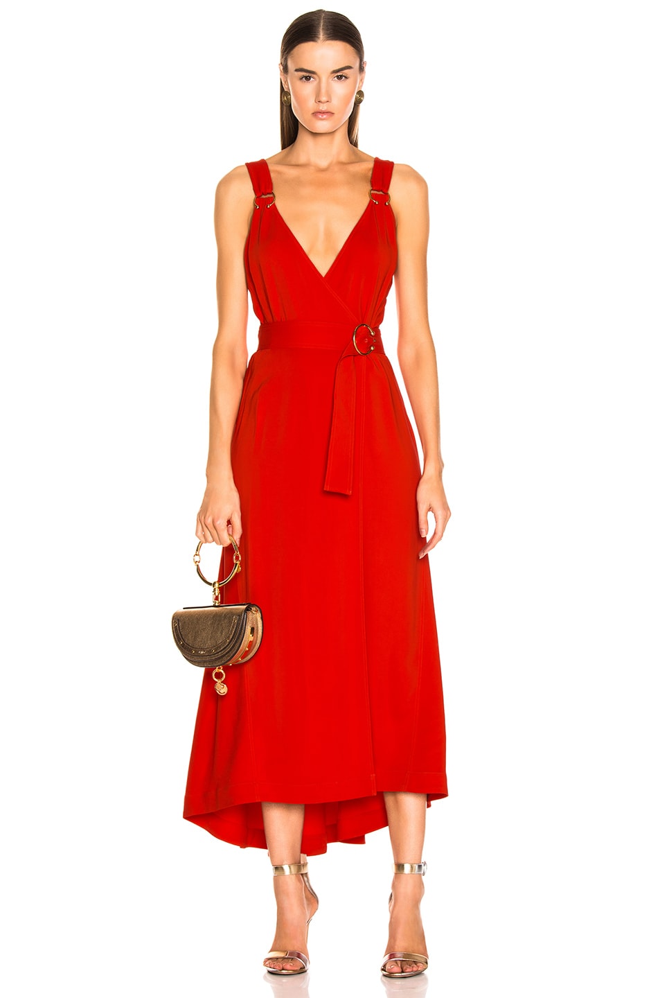 Image 1 of A.L.C. Haley Dress in Poppy